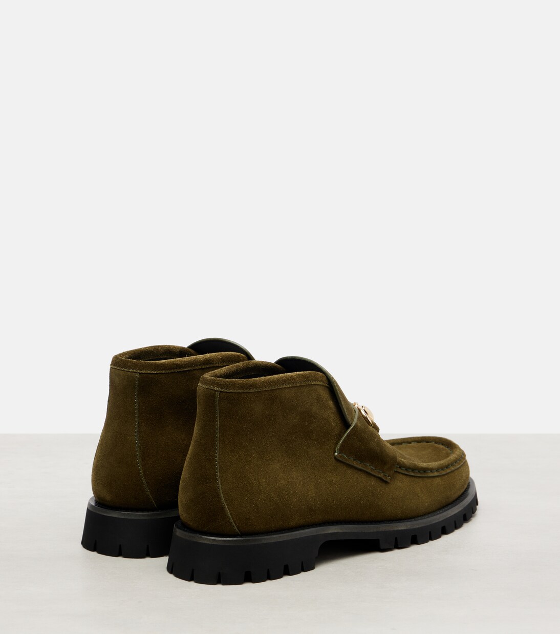 Horsebit suede ankle boots | Gucci