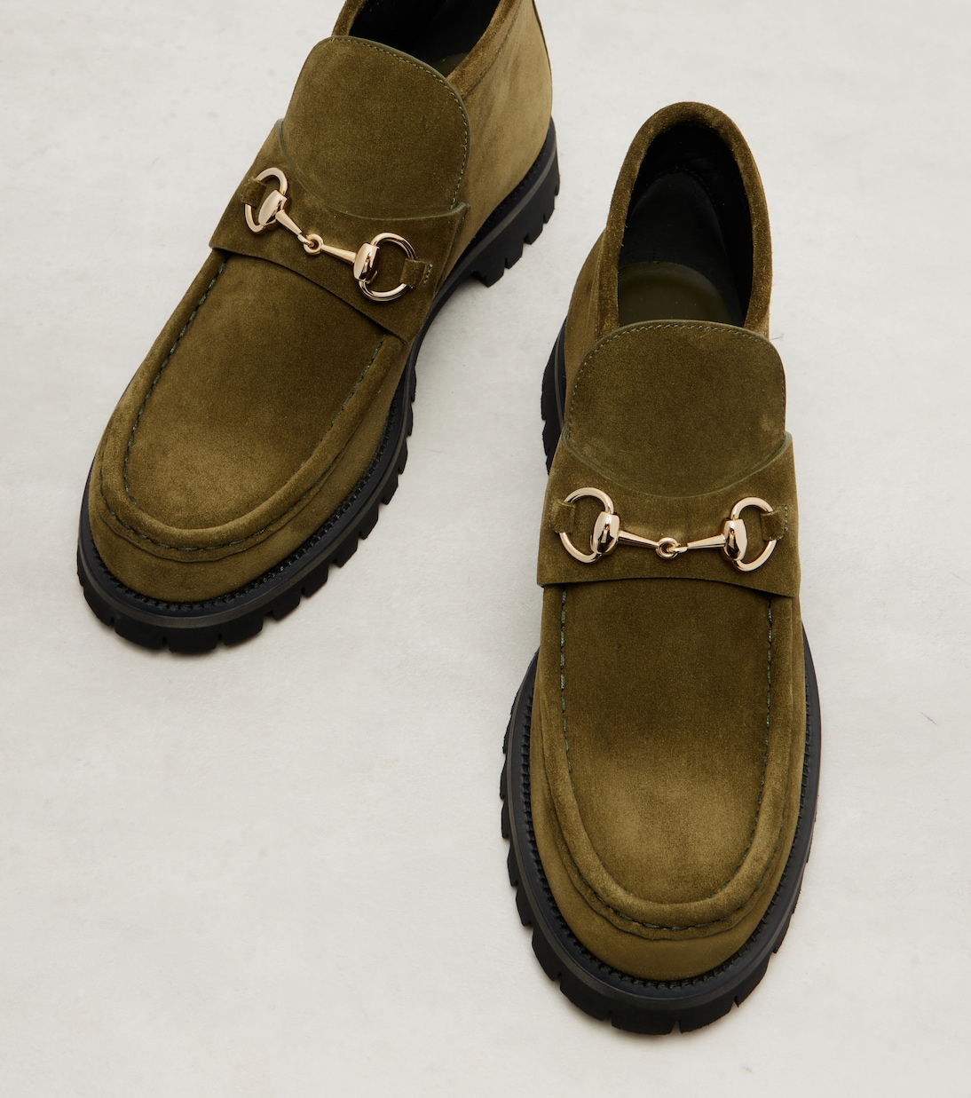 Horsebit suede ankle boots | Gucci