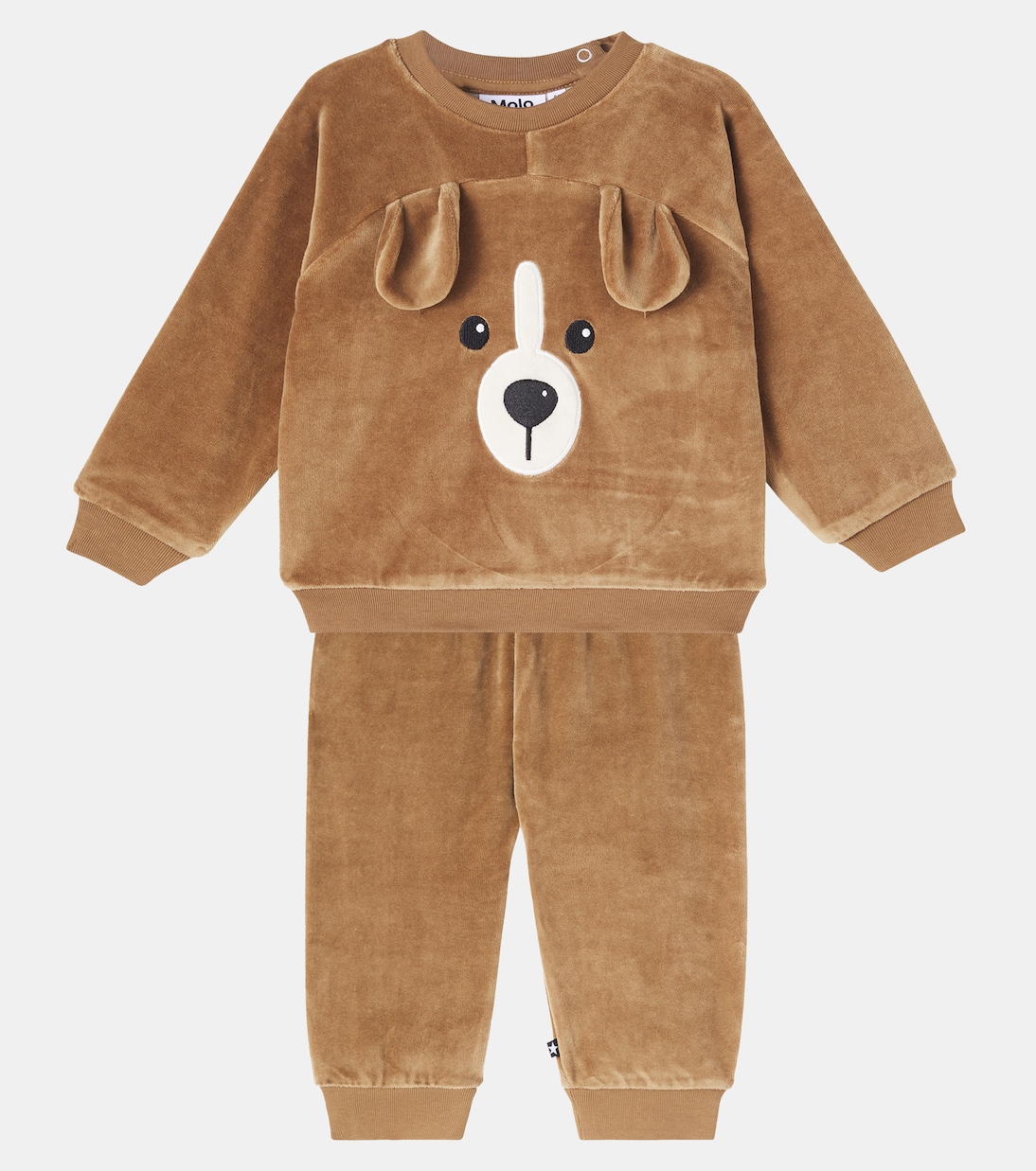 Baby Doggy sweatshirt and sweatpants set | Molo