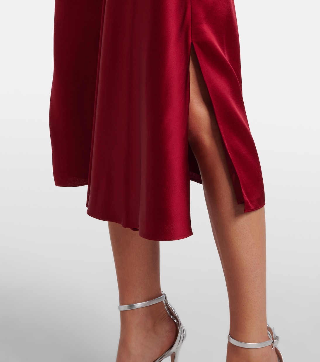 Robe de cocktail en satin à cristaux | Erdem