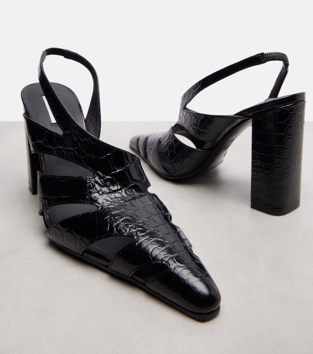 Escarpins slingback Cut Out en cuir | Alaïa