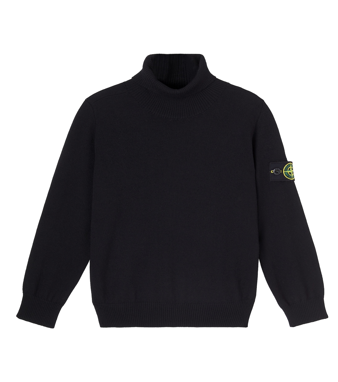 Compass virgin wool turtleneck sweater | Stone Island Junior