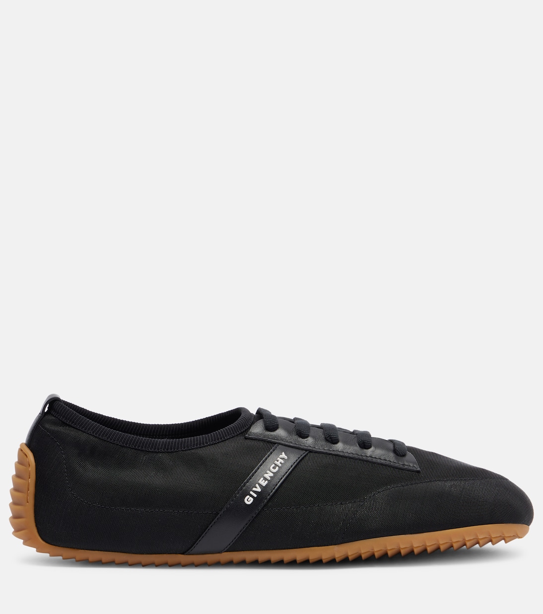 Slim leather-trimmed sneakers  | Givenchy