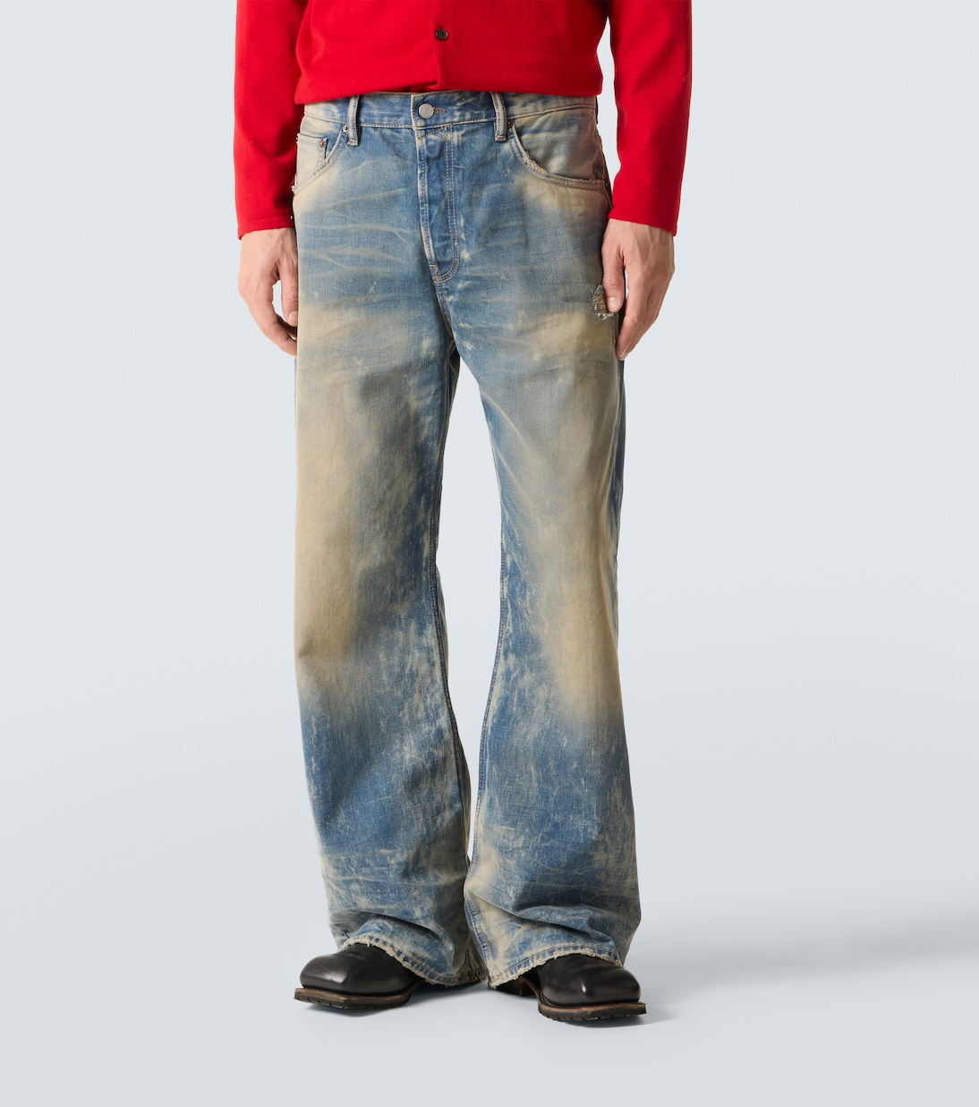 Wide-Leg Distressed Jeans 2021 | Acne Studios