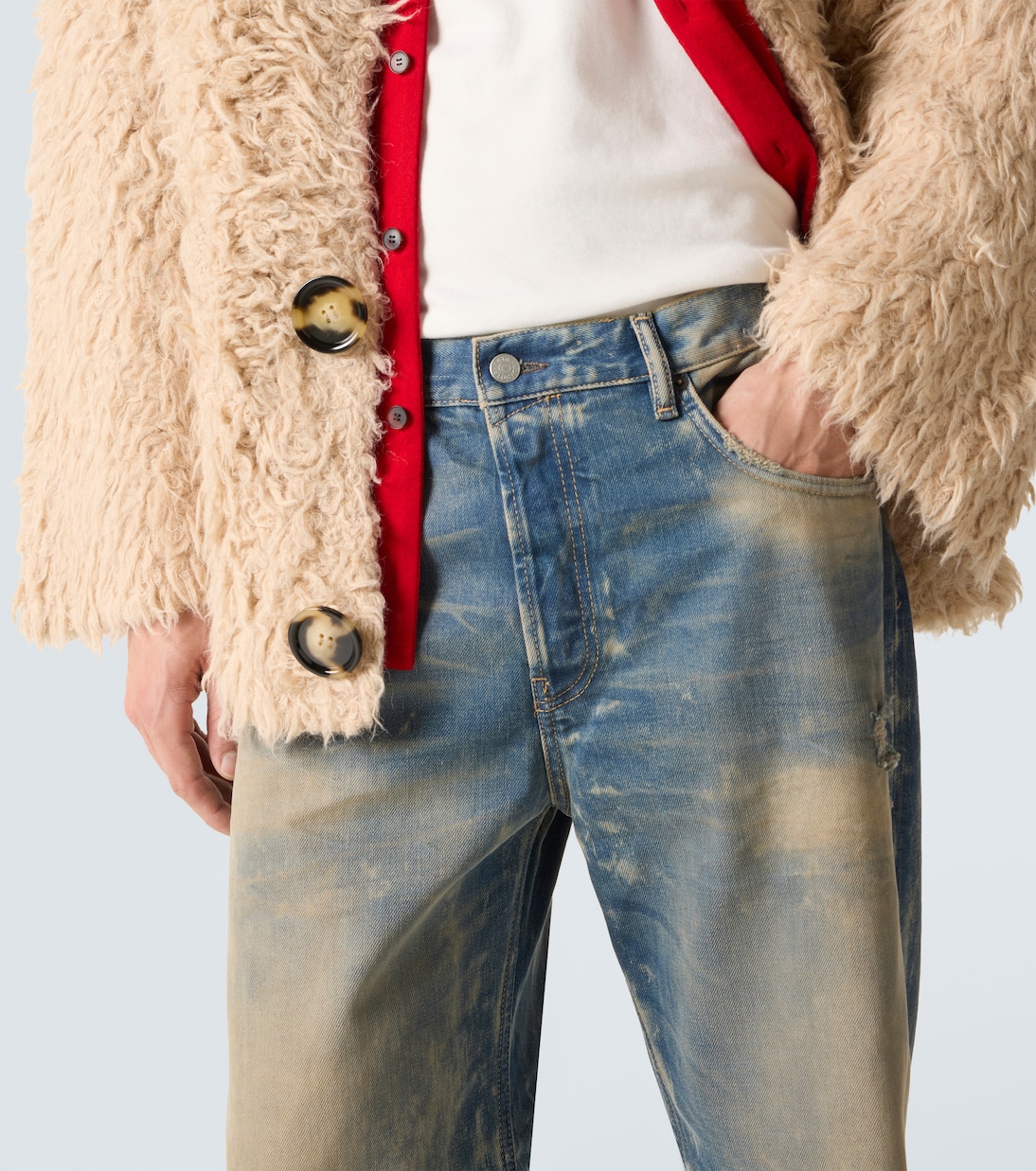 Wide-Leg Distressed Jeans 2021 | Acne Studios