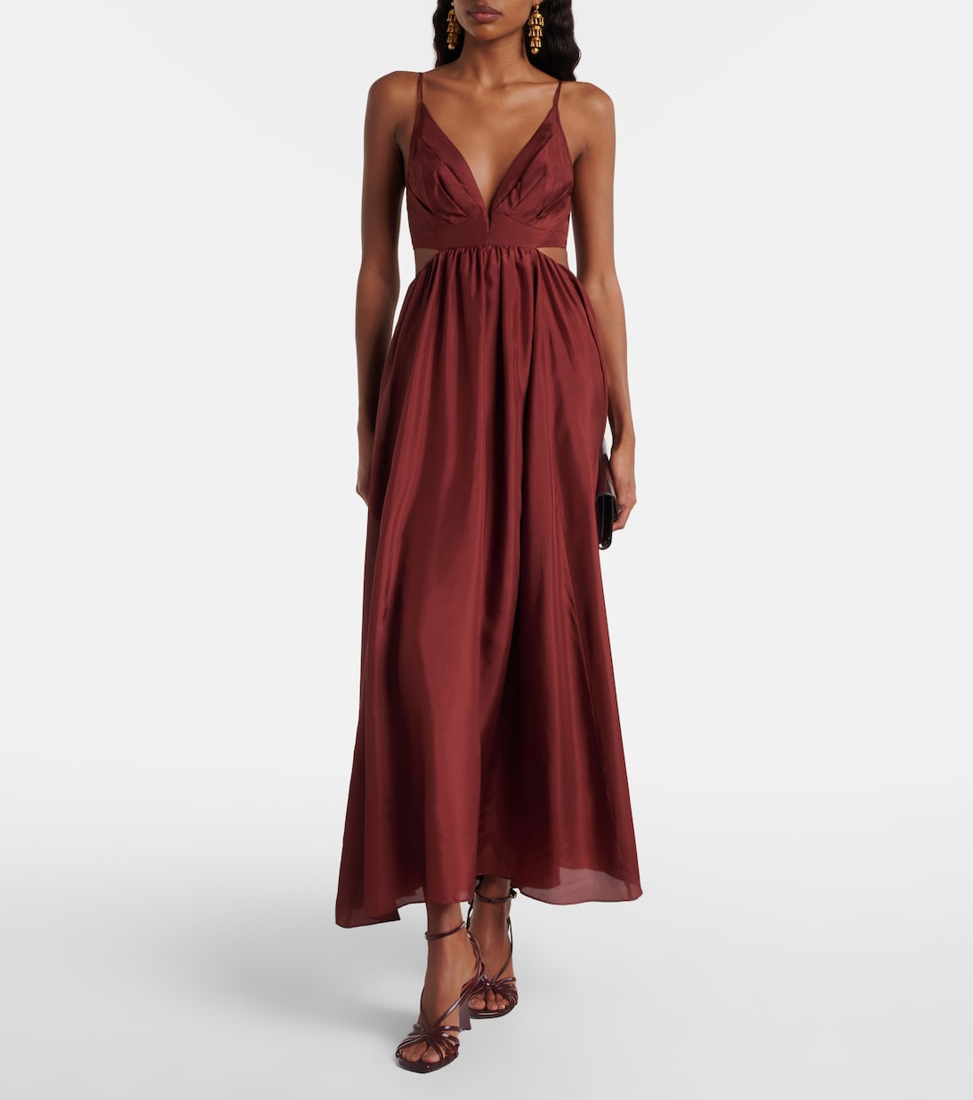 Sandales compensées Aura 85 en cuir verni | Zimmermann