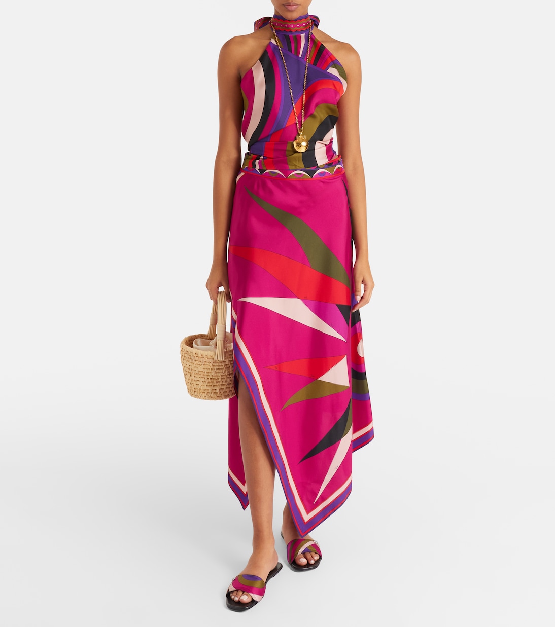 Pantoletten Yummi Iride aus Seide | Pucci