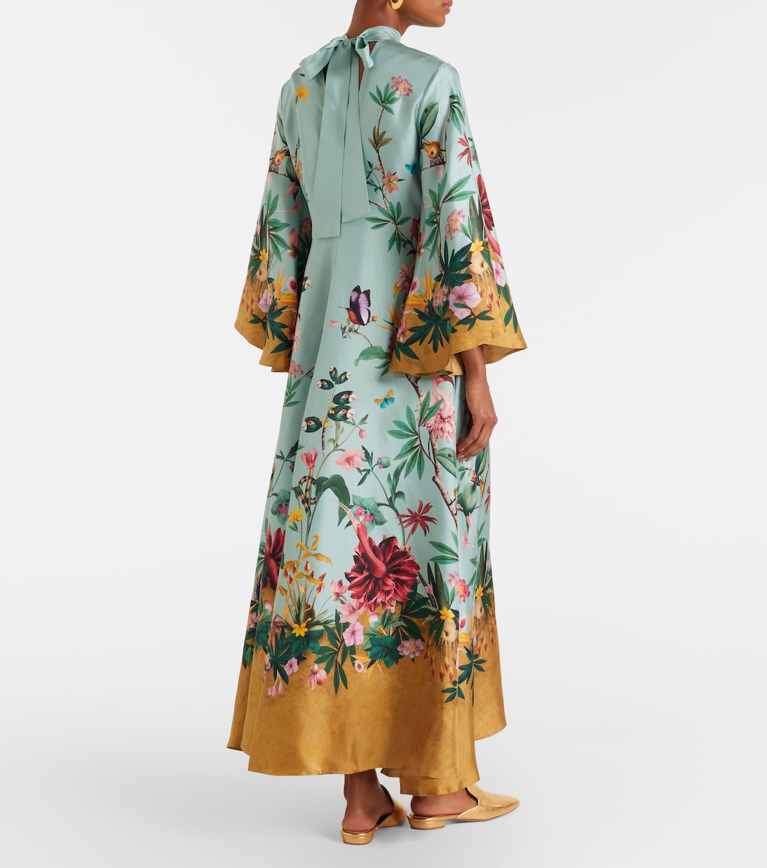 Maxikleid Magnifico aus Seiden-Twill | La DoubleJ