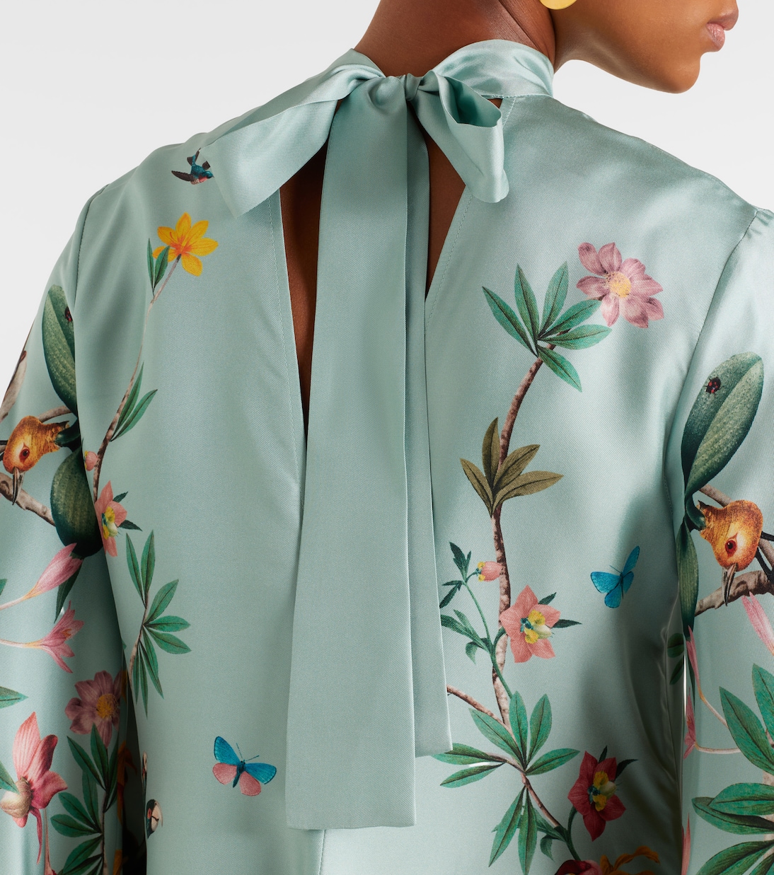 Maxikleid Magnifico aus Seiden-Twill | La DoubleJ