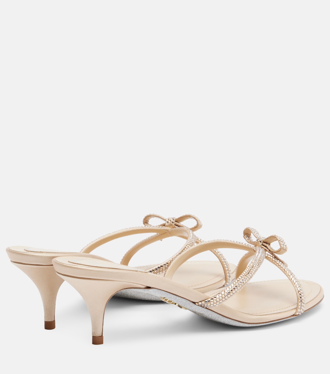Bow-detail crystal-embellished sandals | Rene Caovilla