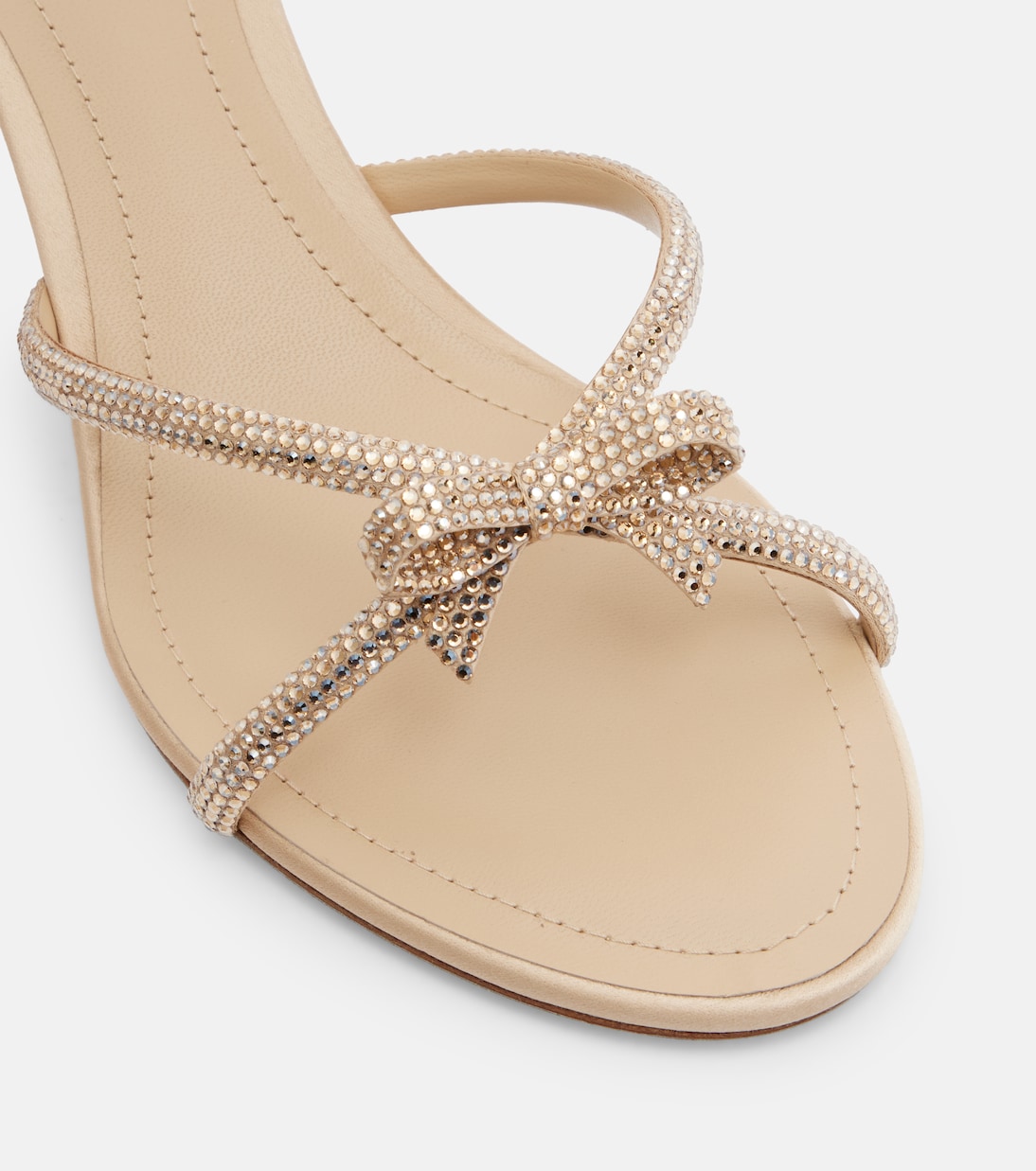 Bow-detail crystal-embellished sandals | Rene Caovilla