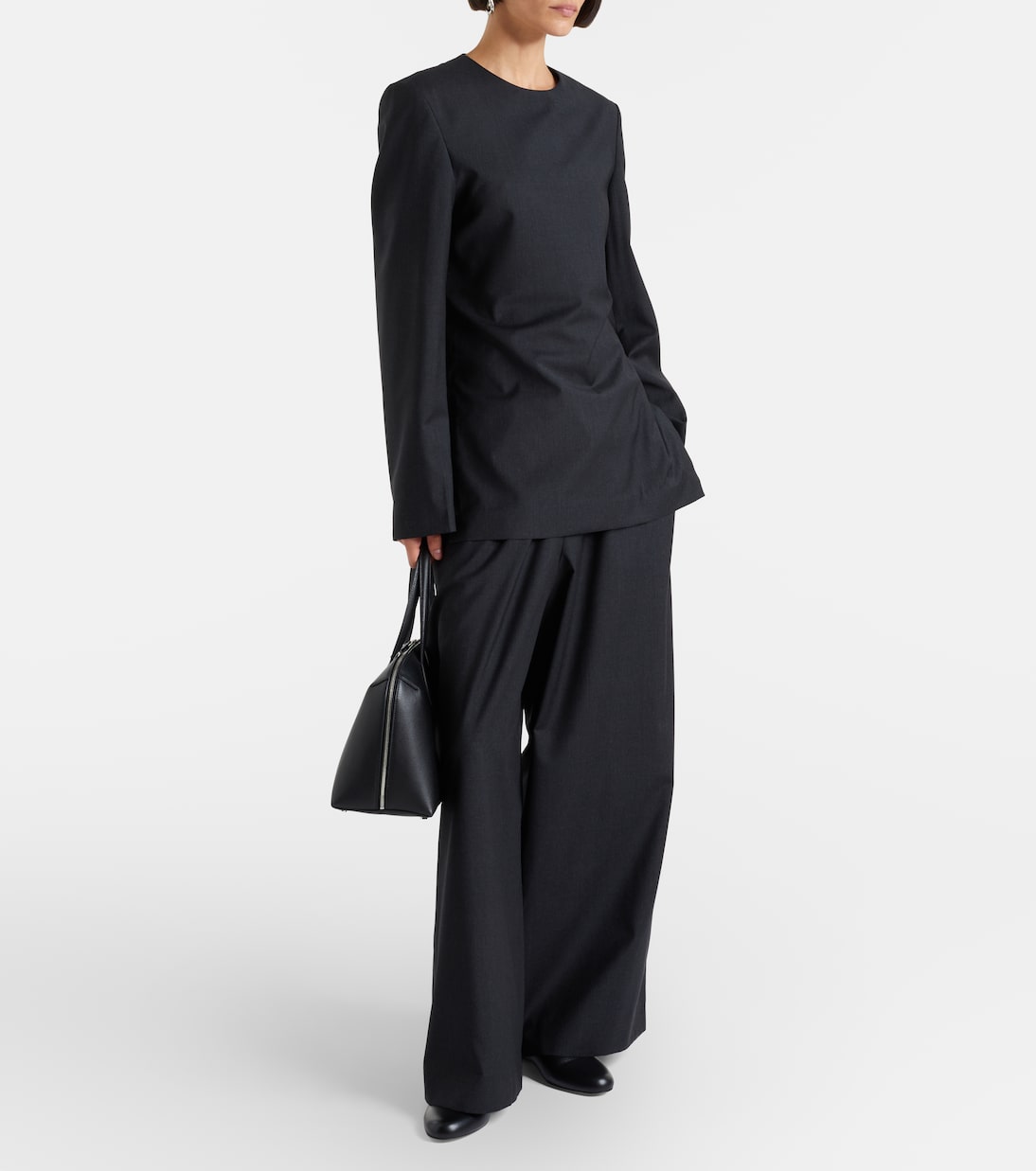 Weite Hose aus Wolle | Toteme