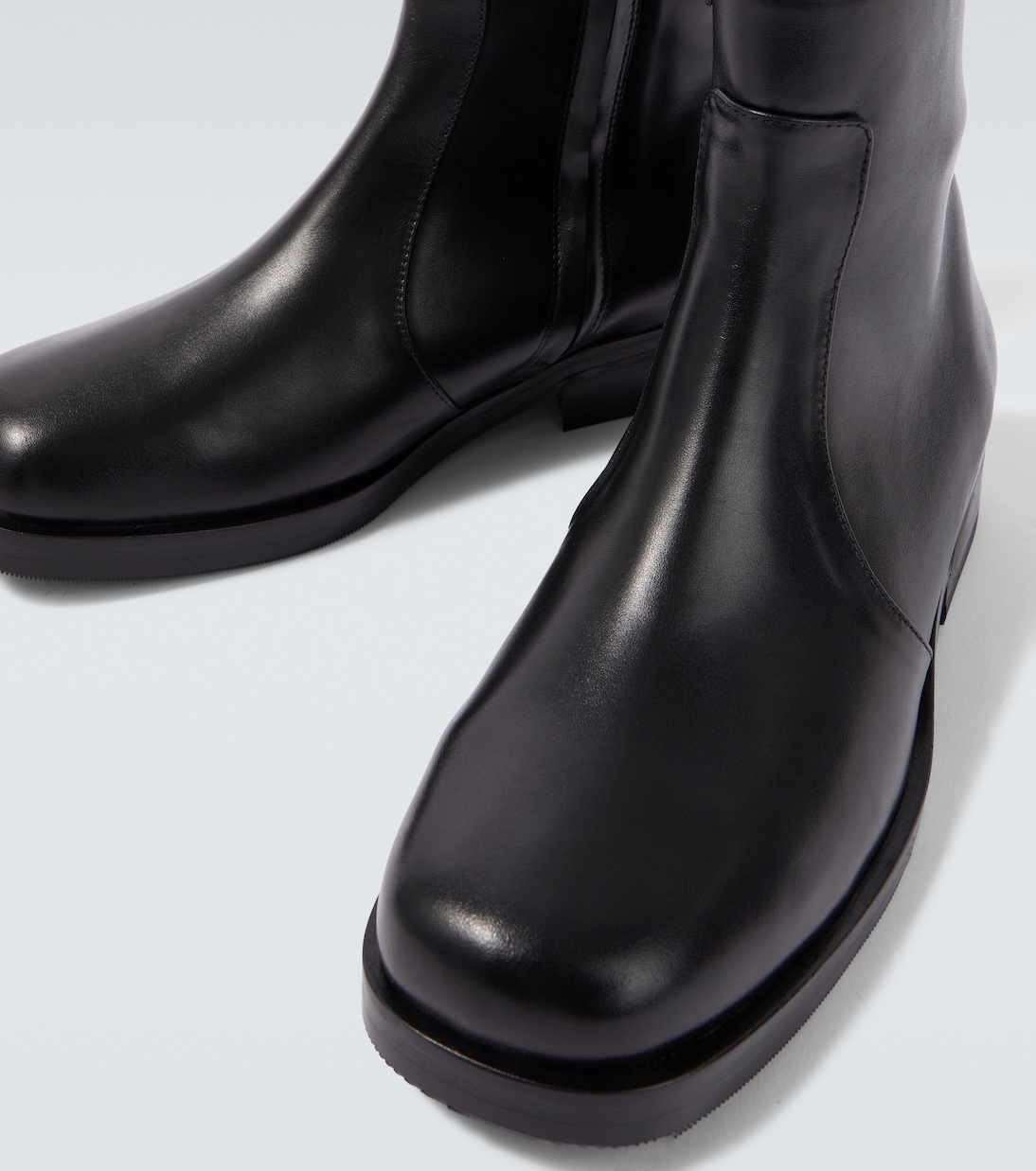 Square leather ankle boots | Studio Nicholson