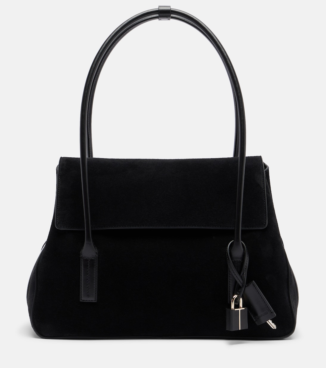 Schultertasche Eclipse Medium aus Veloursleder | Tom Ford