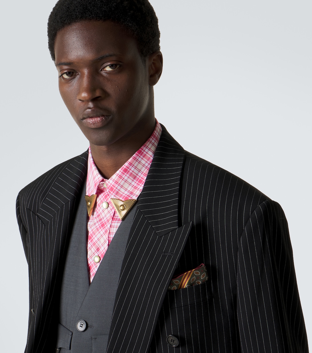 Bedrucktes Einstecktuch aus Seide | Versace