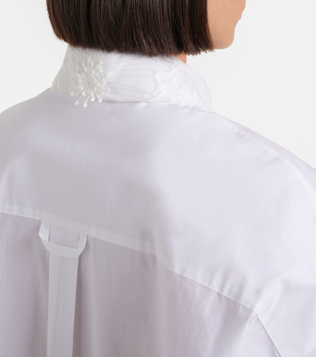 Embroidered cotton-blend poplin shirt | Dorothee Schumacher