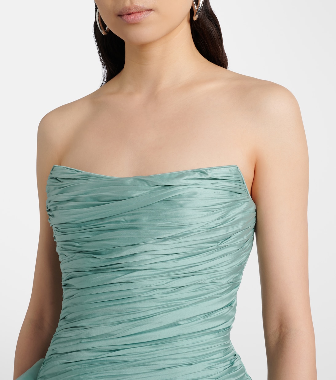 Bustier-Robe aus Taft | Marmar Halim