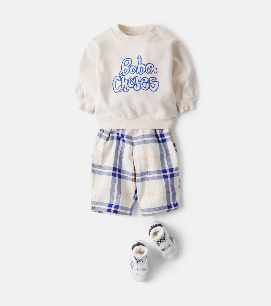 Baby - Pantaloni Fun Tartan in cotone | Bobo Choses