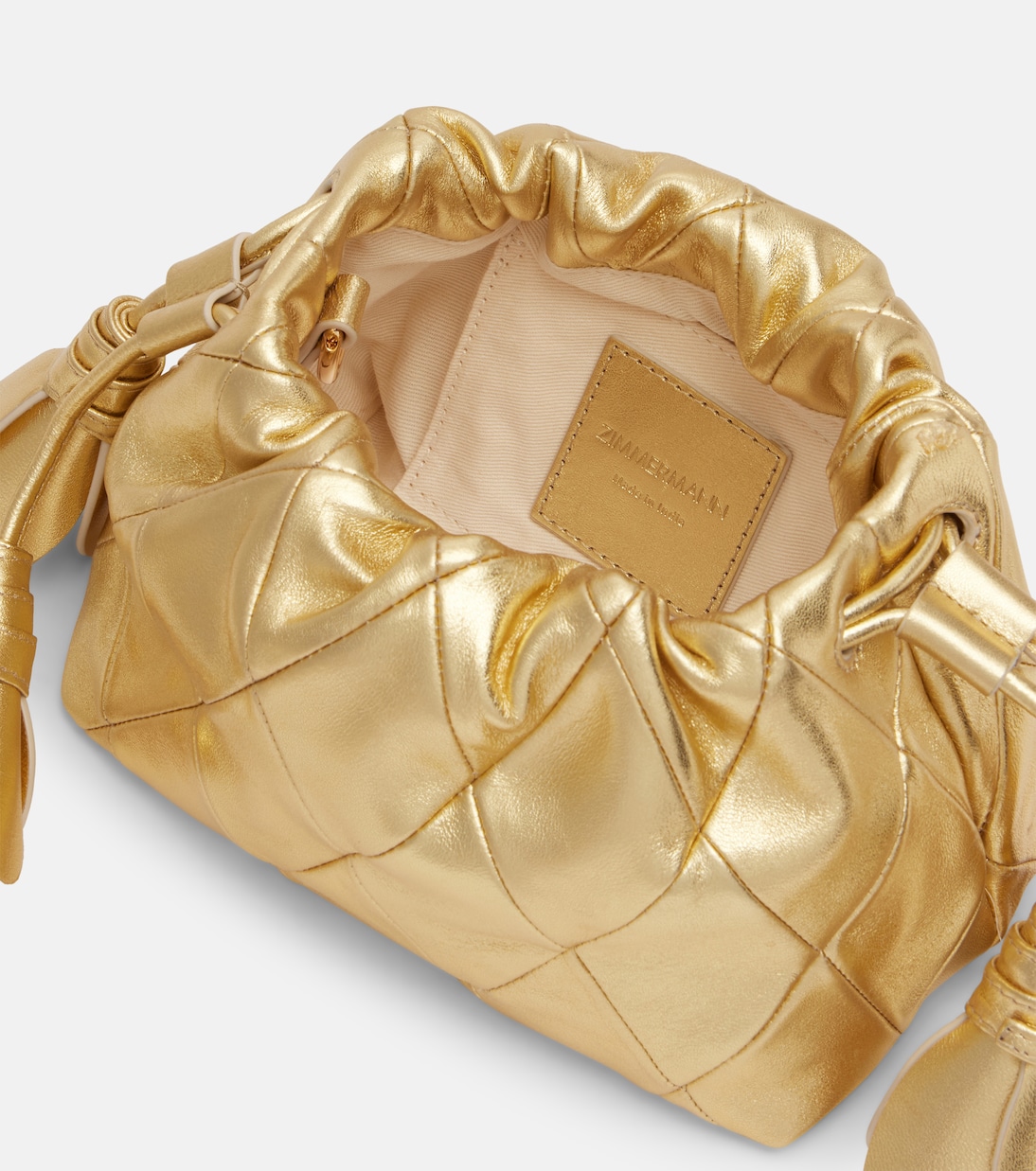 Cloud 91 Small metallic leather clutch | Zimmermann