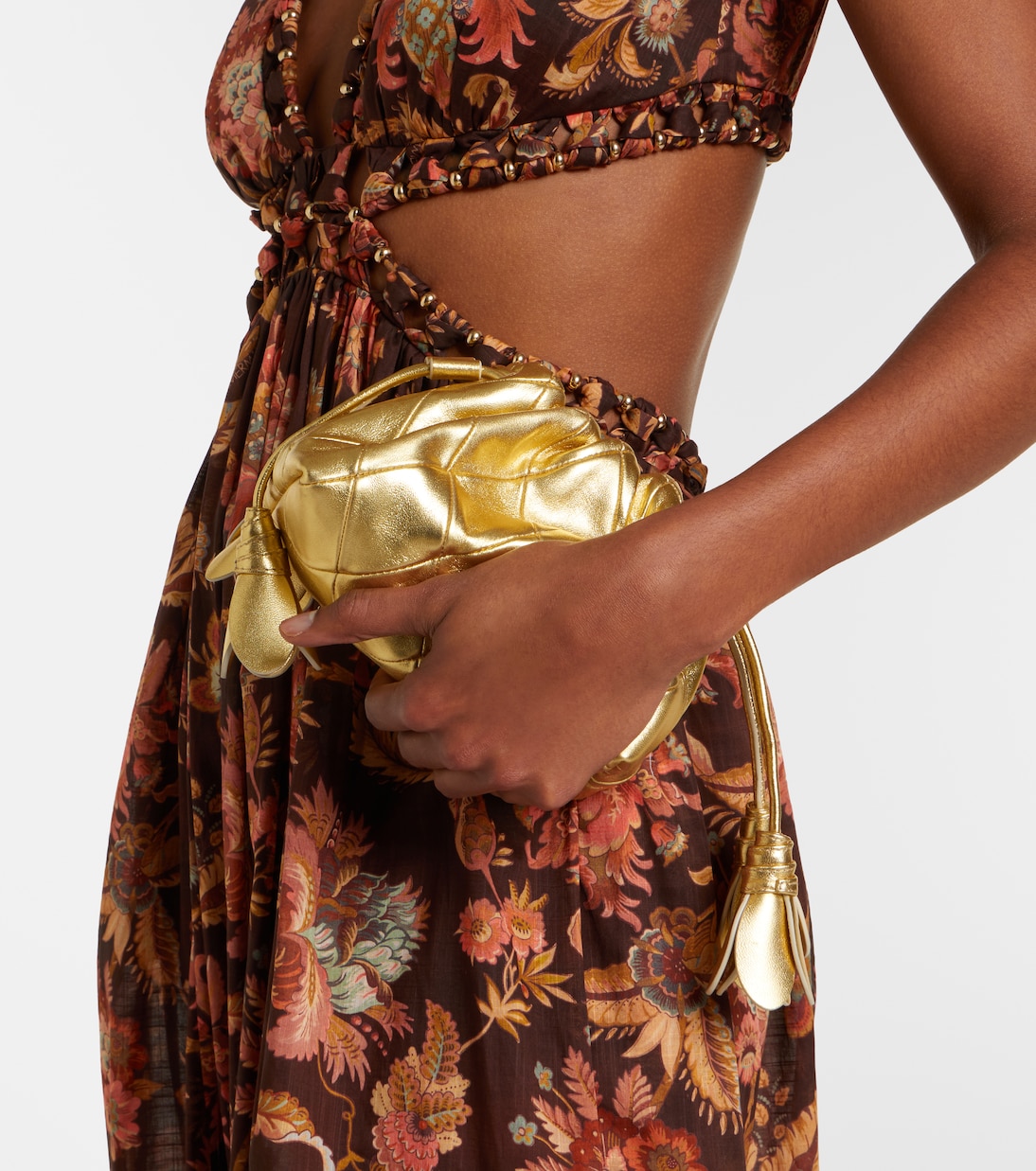 Cloud 91 Small metallic leather clutch | Zimmermann