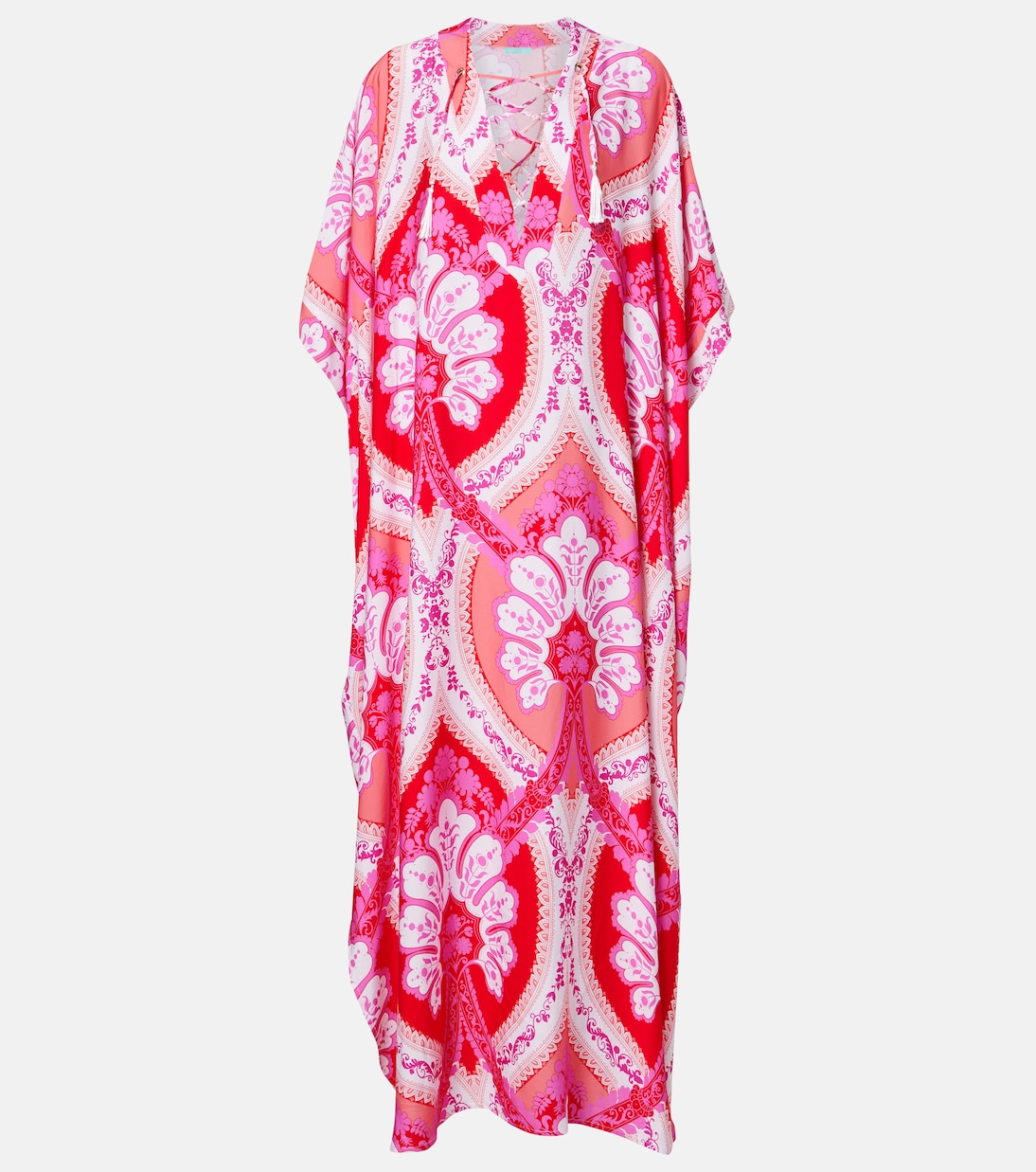 Carlotta printed satin kaftan | Melissa Odabash