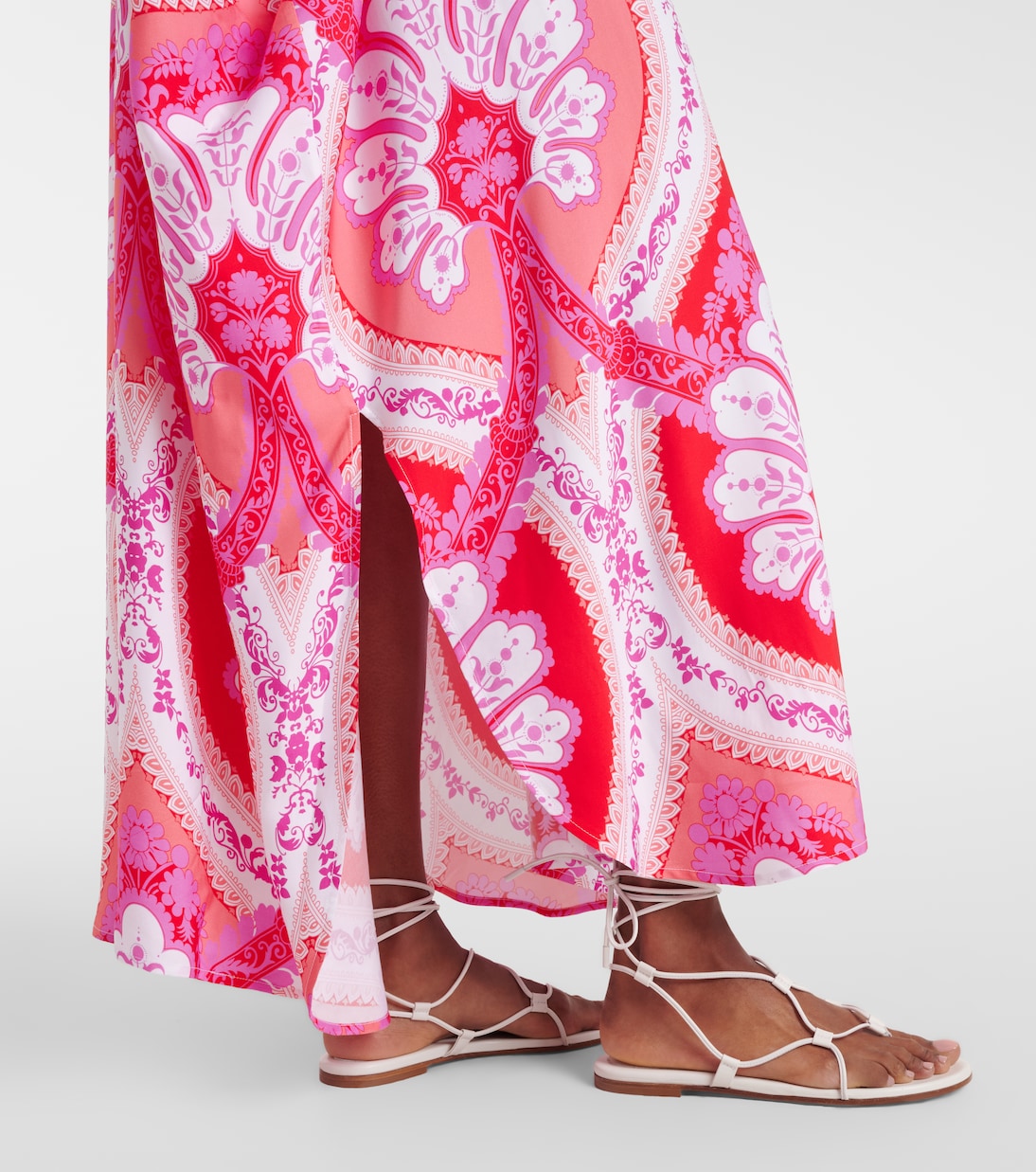 Carlotta printed satin kaftan | Melissa Odabash