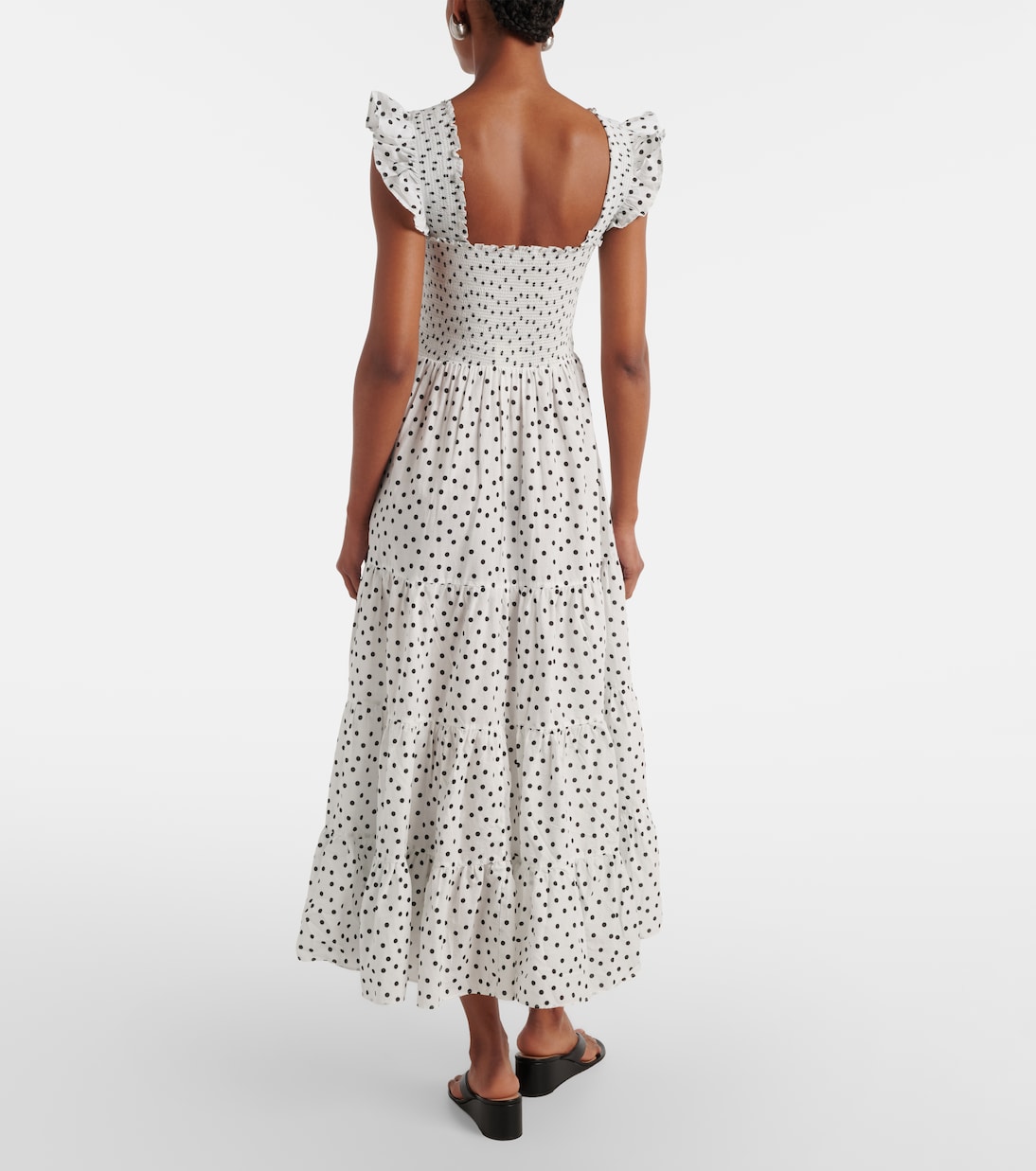 Kendall polka-dot cotton maxi dress | Rixo