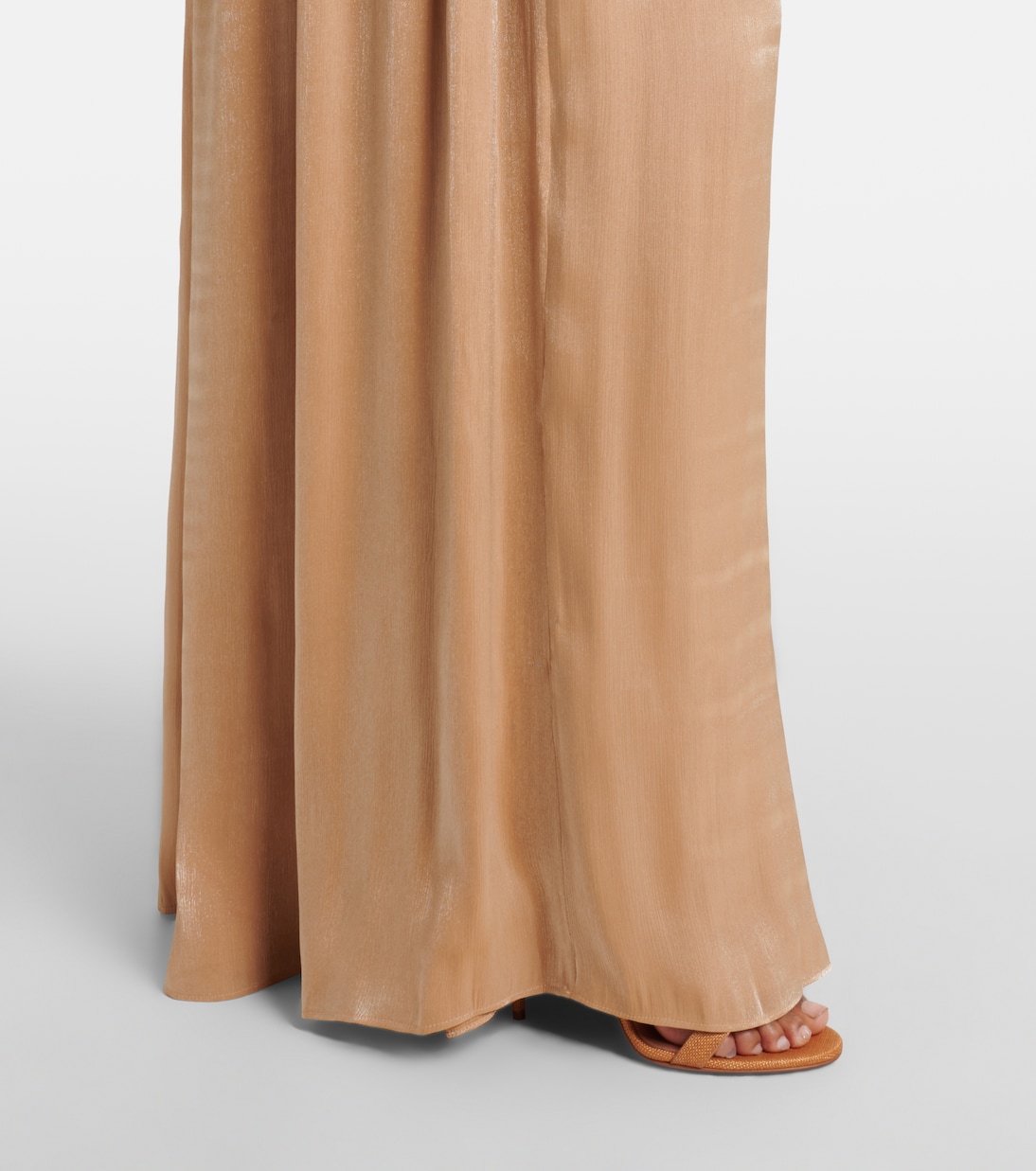 Abito lungo in velluto con pizzo | Costarellos