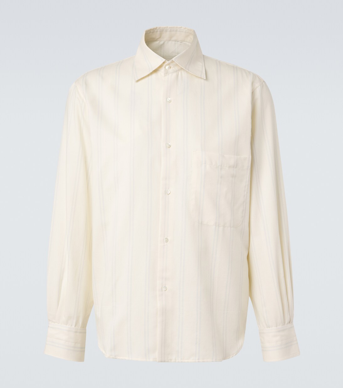 Striped cotton and silk shirt | Stòffa