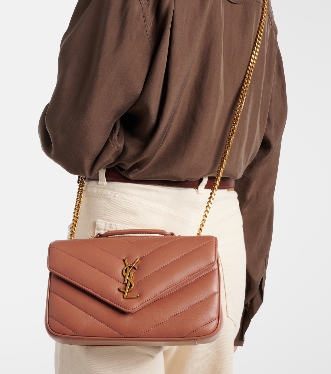 Loulou Small leather shoulder bag | Saint Laurent