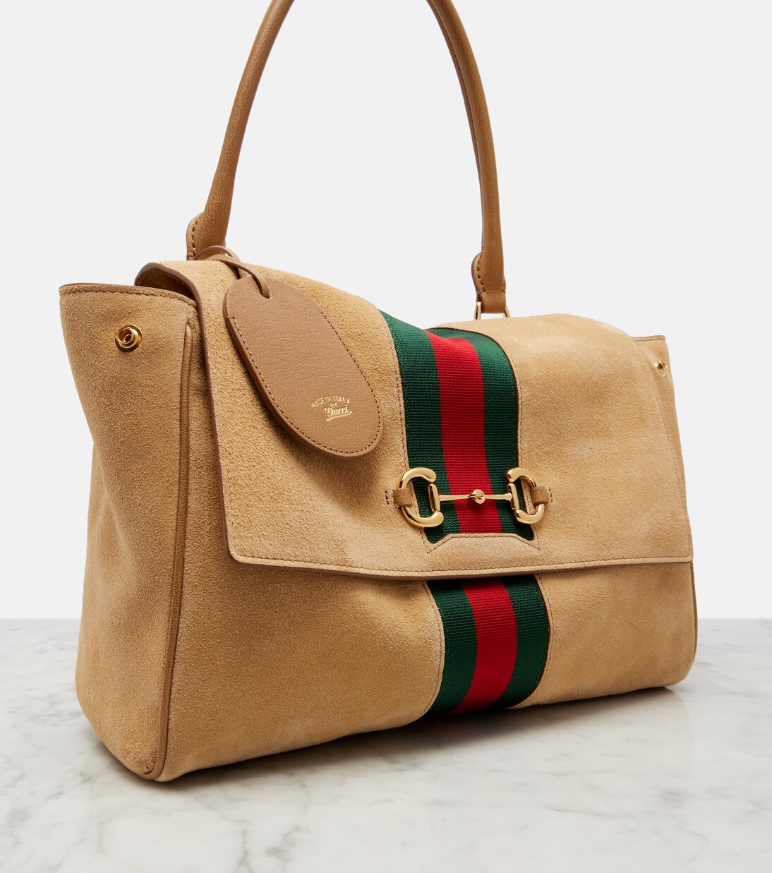 Henkeltasche Paparazzo Medium aus Veloursleder  | Gucci
