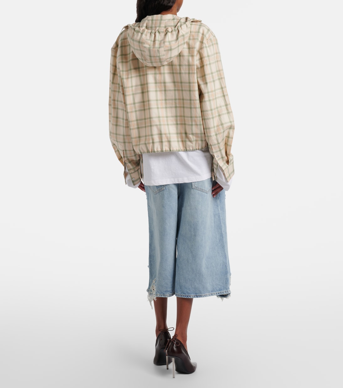 Distressed denim Bermuda shorts | Acne Studios