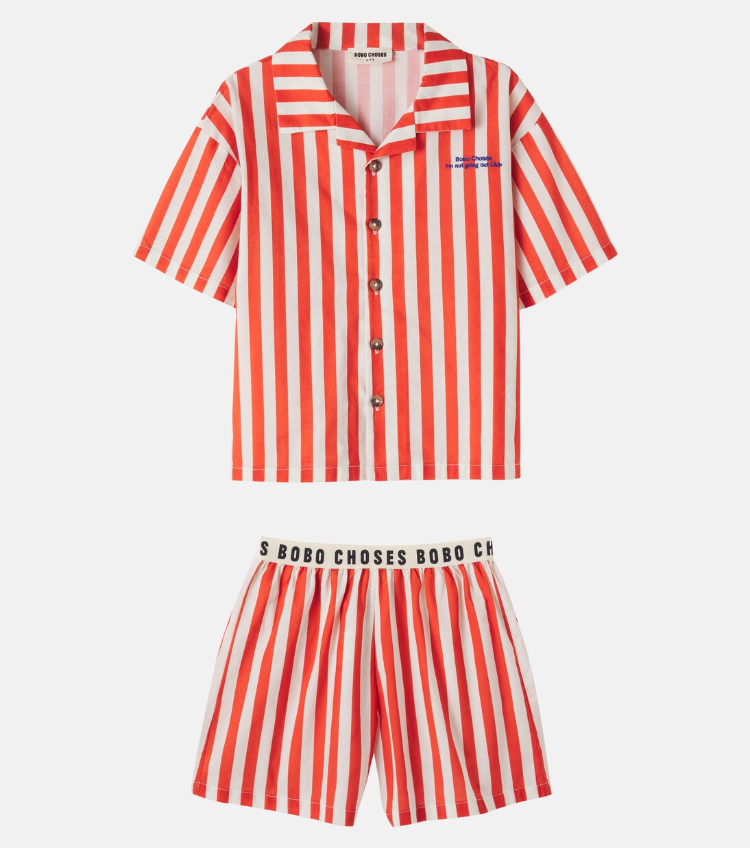 Bold Stripe cotton pajamas | Bobo Choses