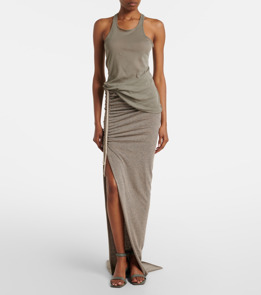 Ribbed-knit cotton tank top  | Rick Owens