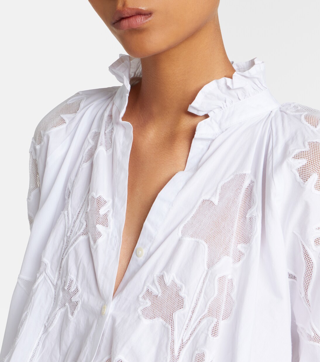 Embroidered cotton minidress | Juliet Dunn