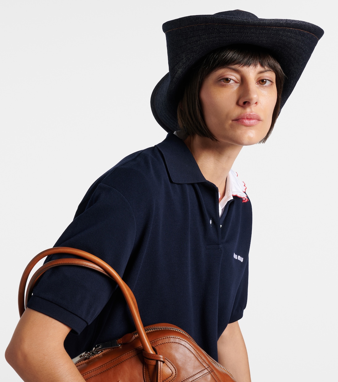 Cappello da cowboy in denim | Miu Miu
