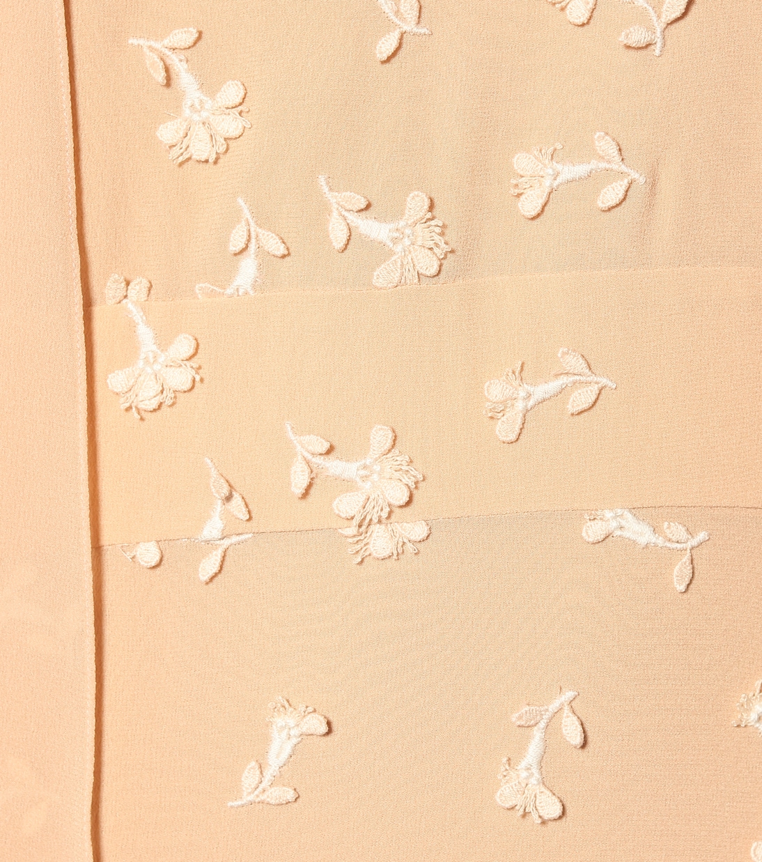 Robe longue en crêpe de soie à col lavallière | Chloé