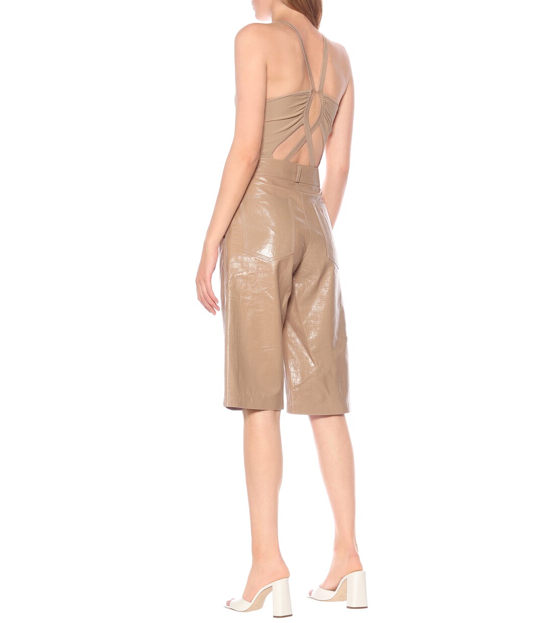 High-Rise Shorts aus Leder | Dodo Bar Or