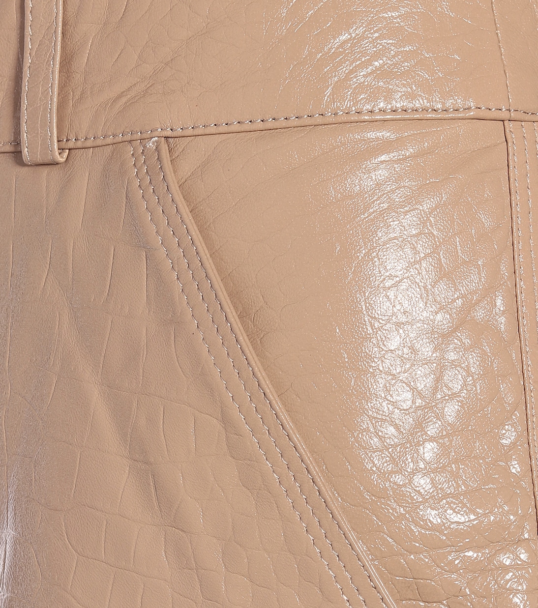 High-Rise Shorts aus Leder | Dodo Bar Or