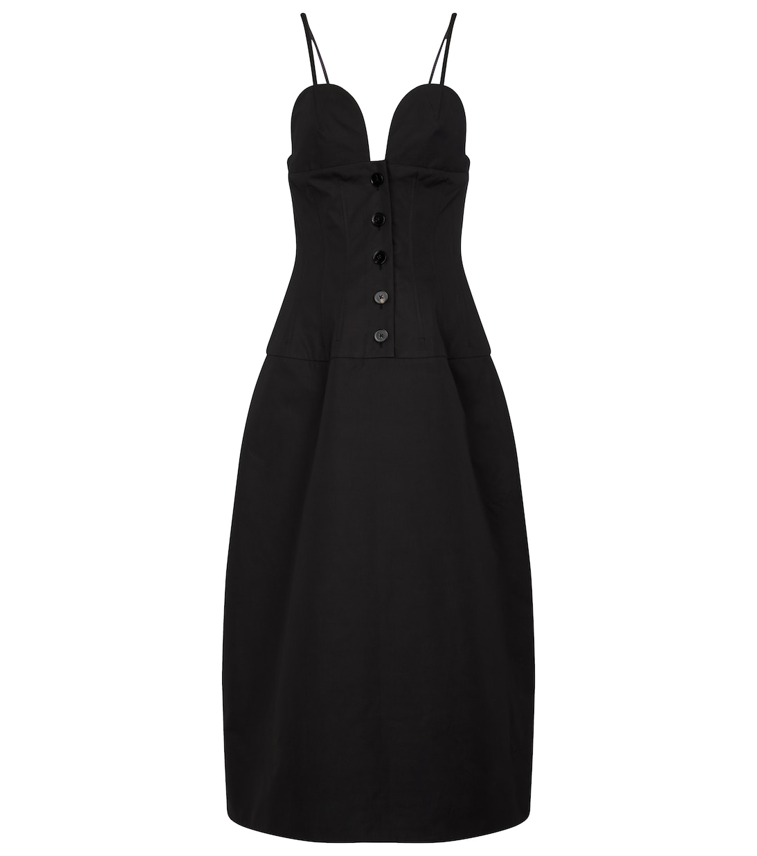 Robe midi en coton | Jil Sander