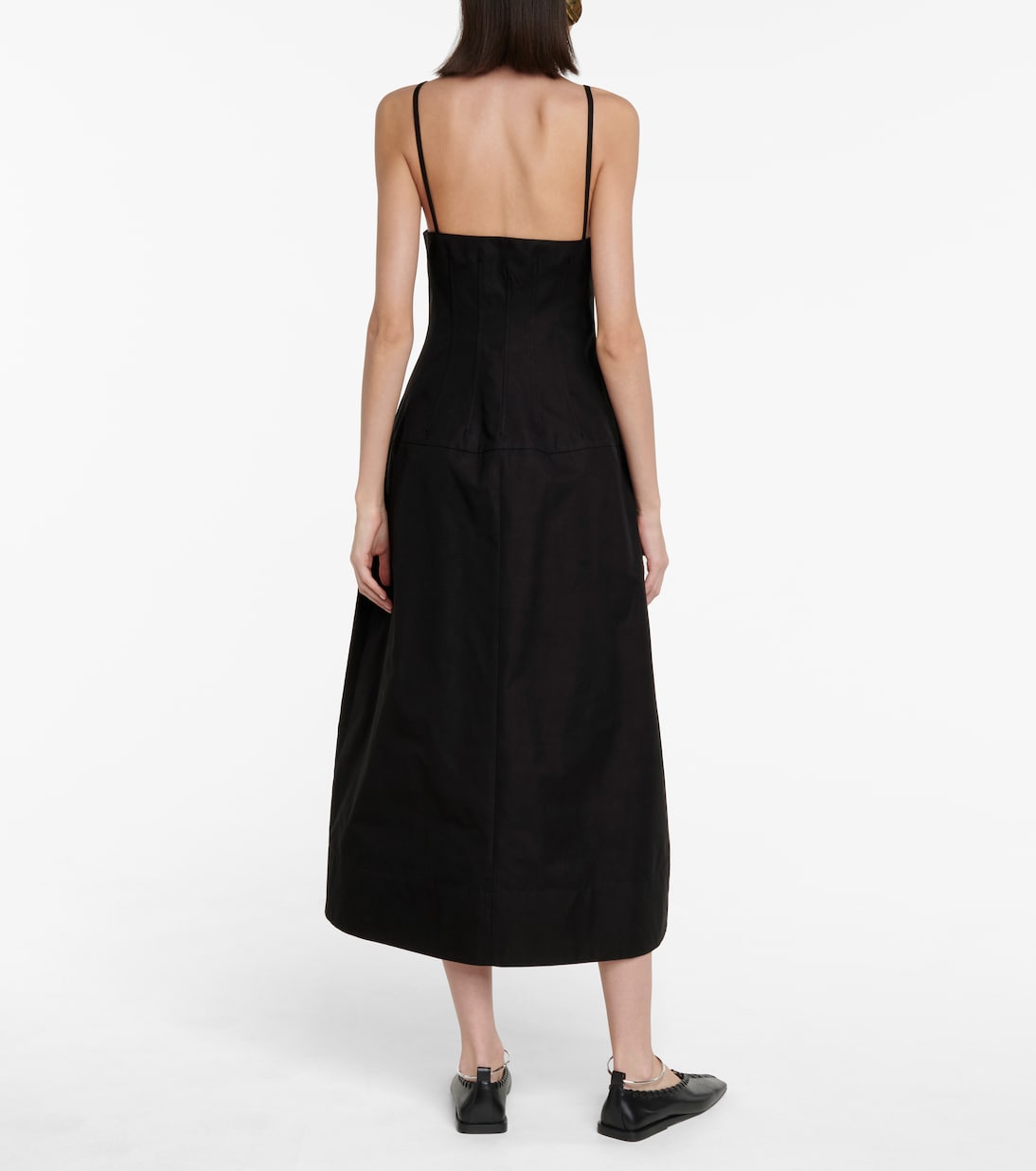 Robe midi en coton | Jil Sander