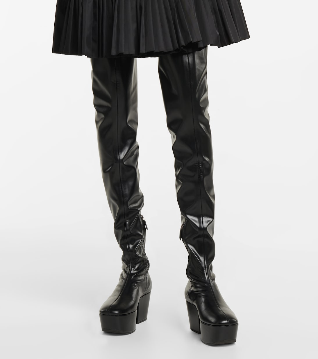 Platform over-the-knee boots | Prada