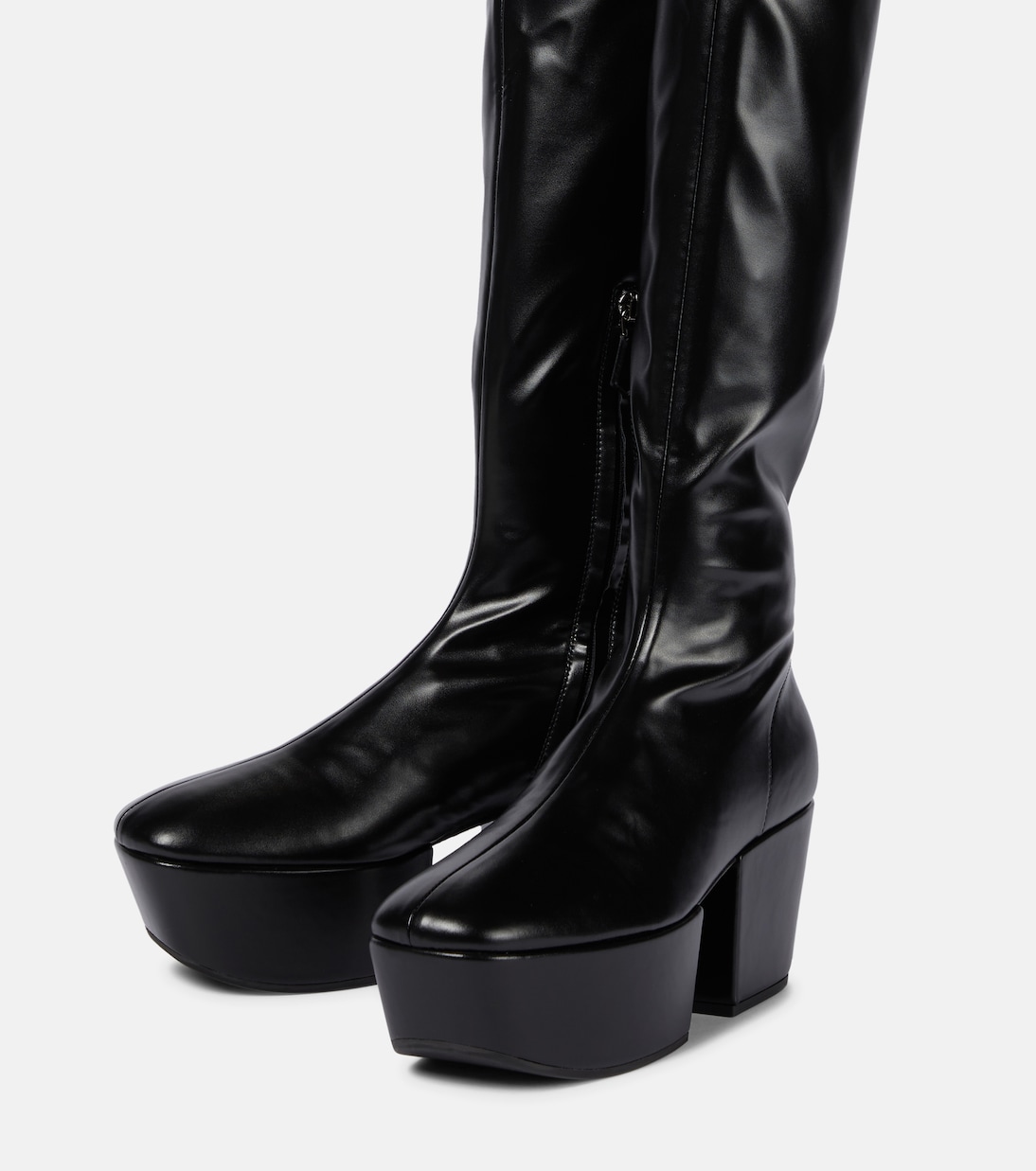 Platform over-the-knee boots | Prada