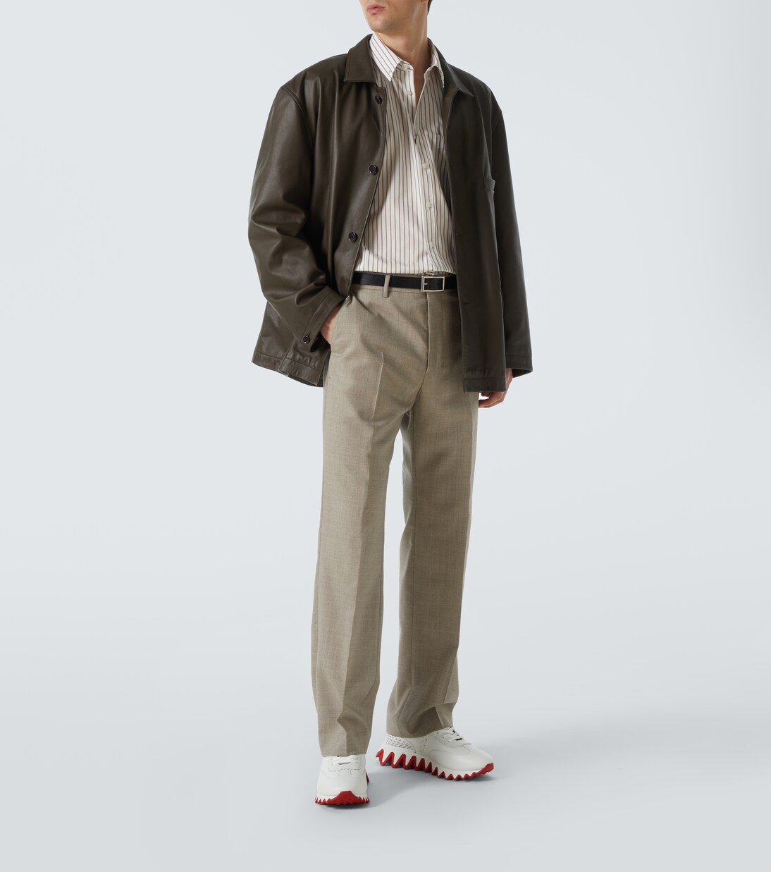 Loubishark leather sneakers | Christian Louboutin