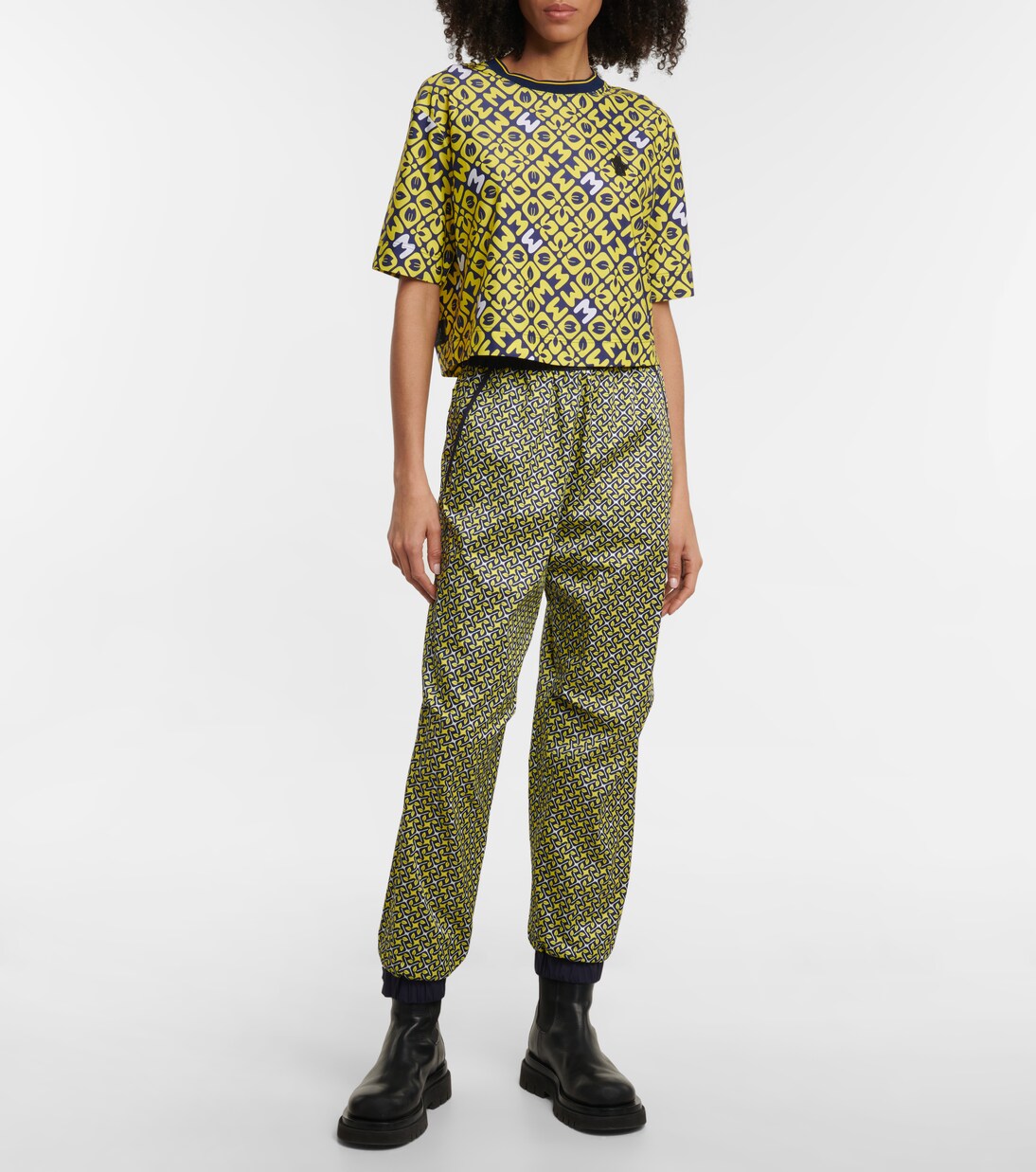 Printed cropped T-shirt | Moncler Grenoble