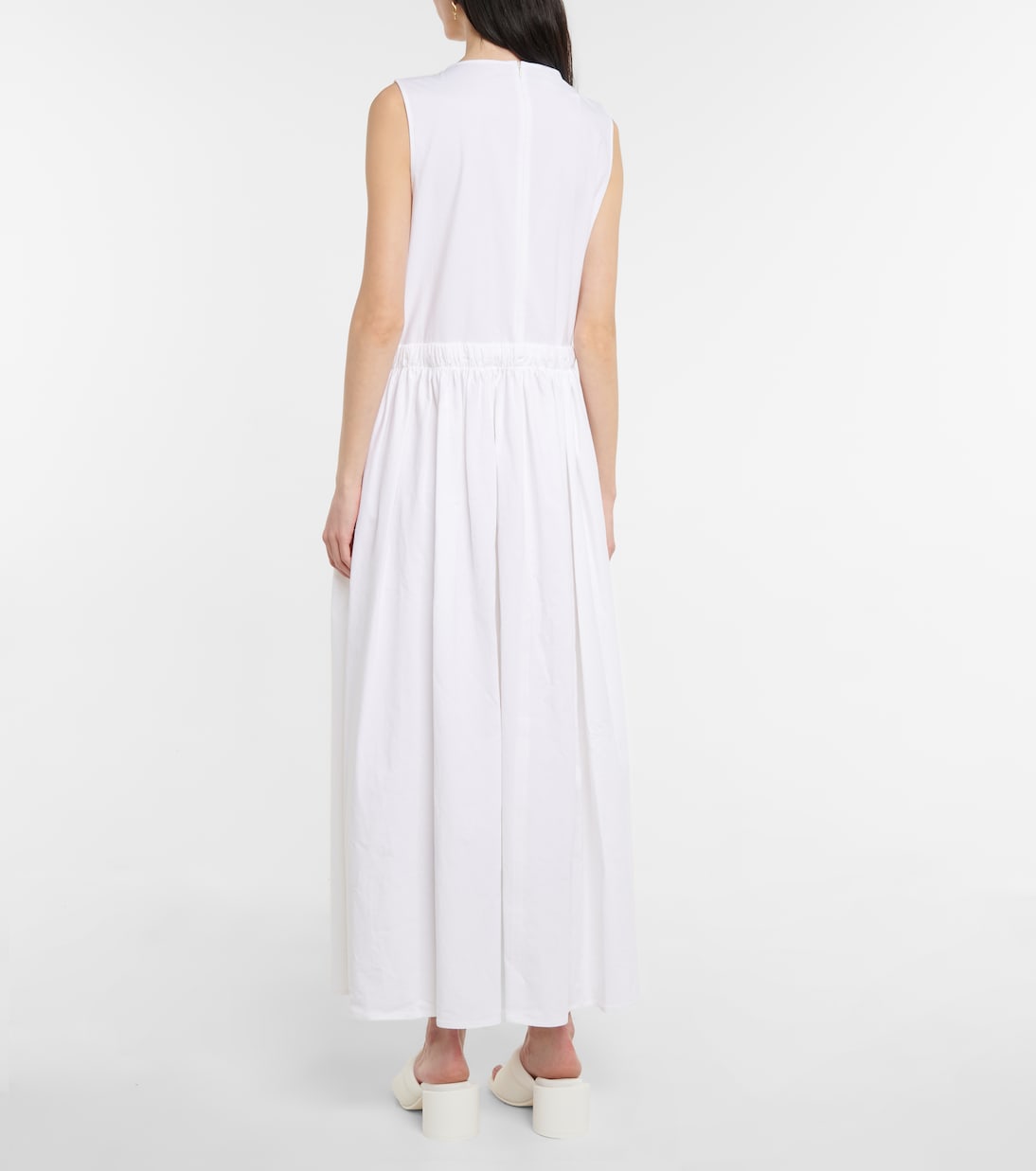 Maxikleid aus Leinen und Baumwolle | MM6 Maison Margiela