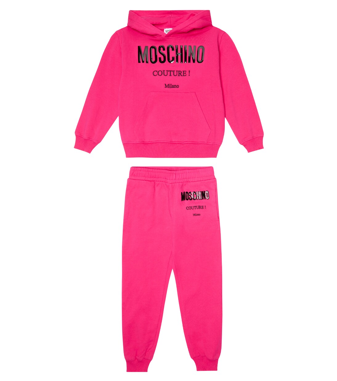Cotton-blend hoodie and sweatpants set | Moschino Kids