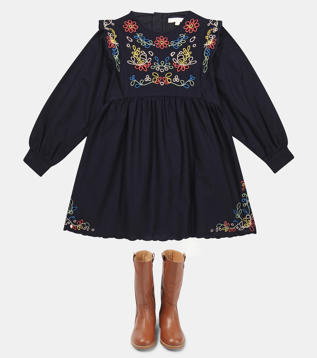 Knee-high leather boots | Chloé Kids