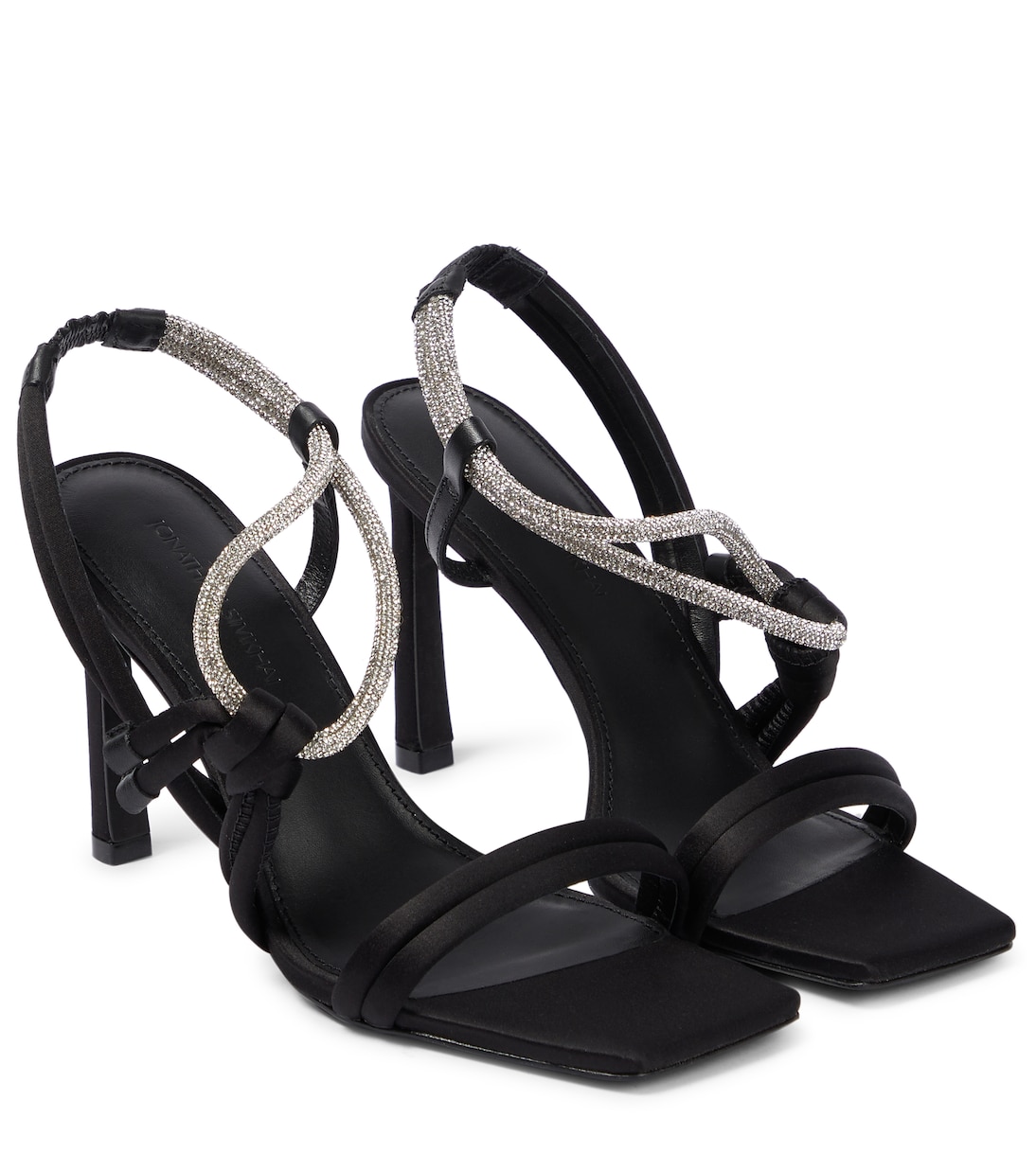 Verzierte Sandalen Cassie aus Satin | Simkhai
