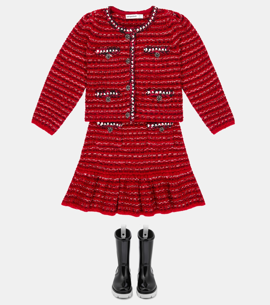 Cardigan aus Bouclé | Self-Portrait Kids